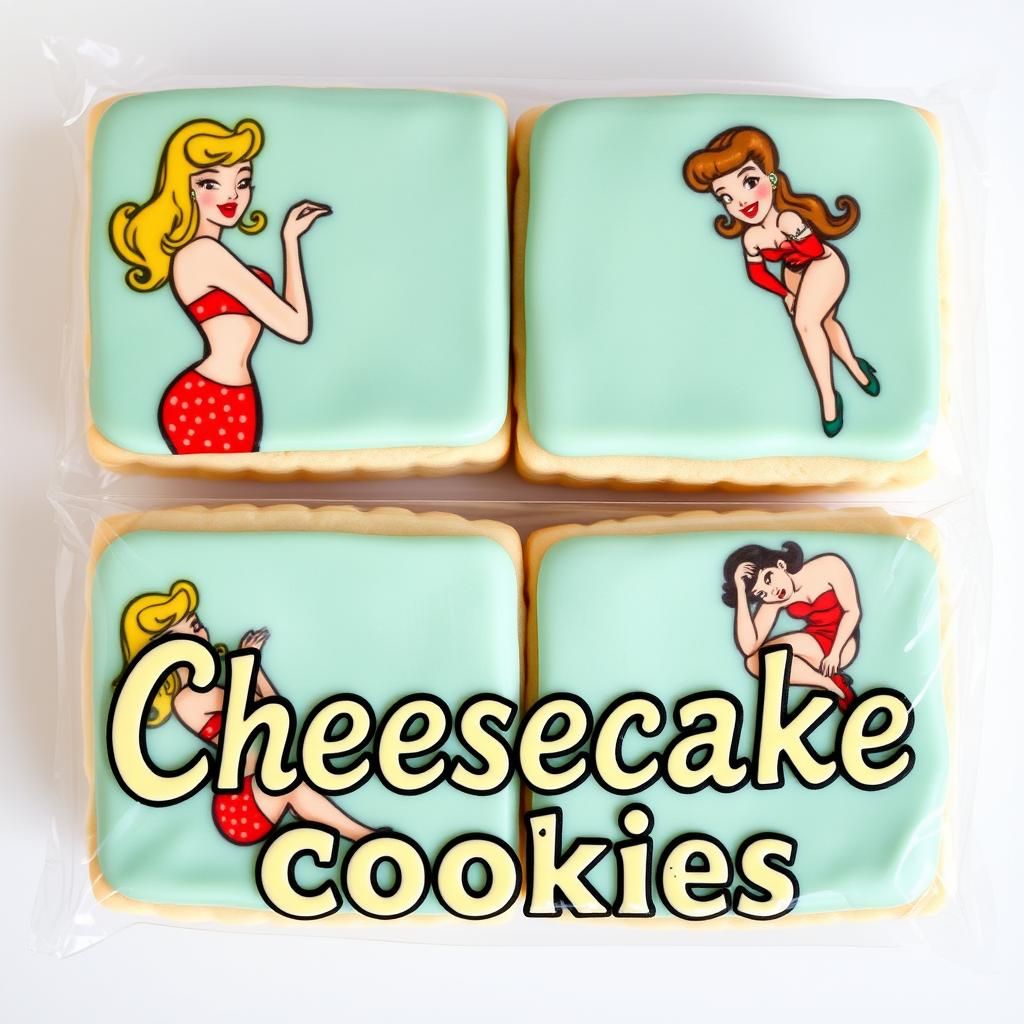 Vintage Pin-Up Cookies in 50s Style
