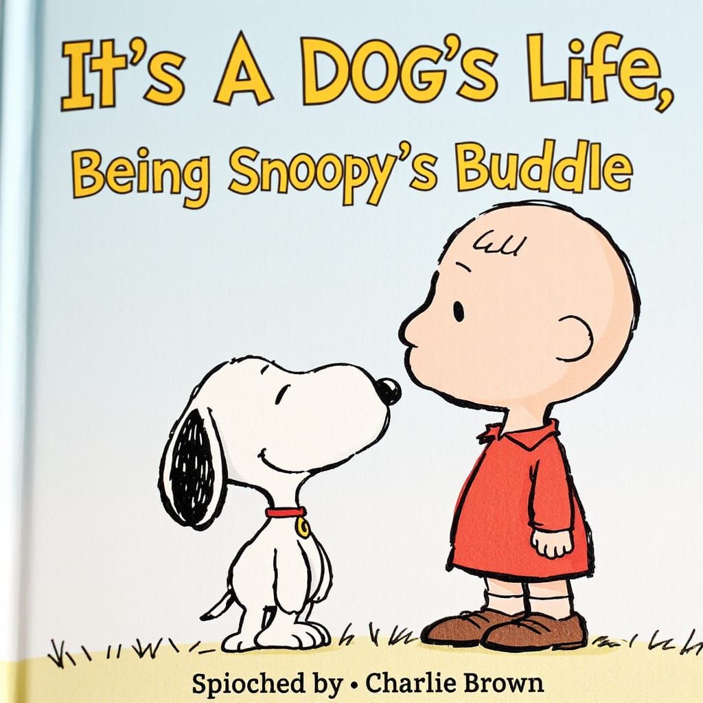 Charlie Brown and Snoopy Book Cover Close-Up