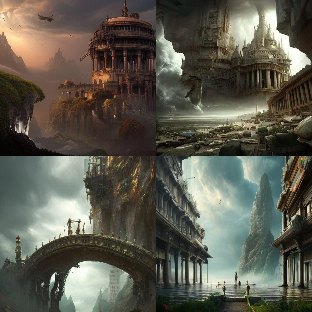 Dramatic Digital Painting of Overwhelming Mental Chaos