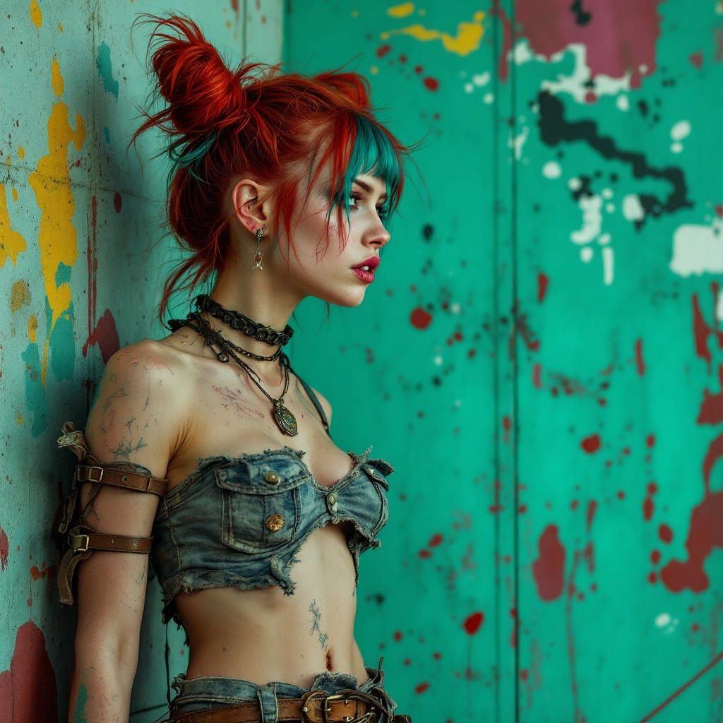 Rebellious Woman Carves World in Post-Apocalyptic Style