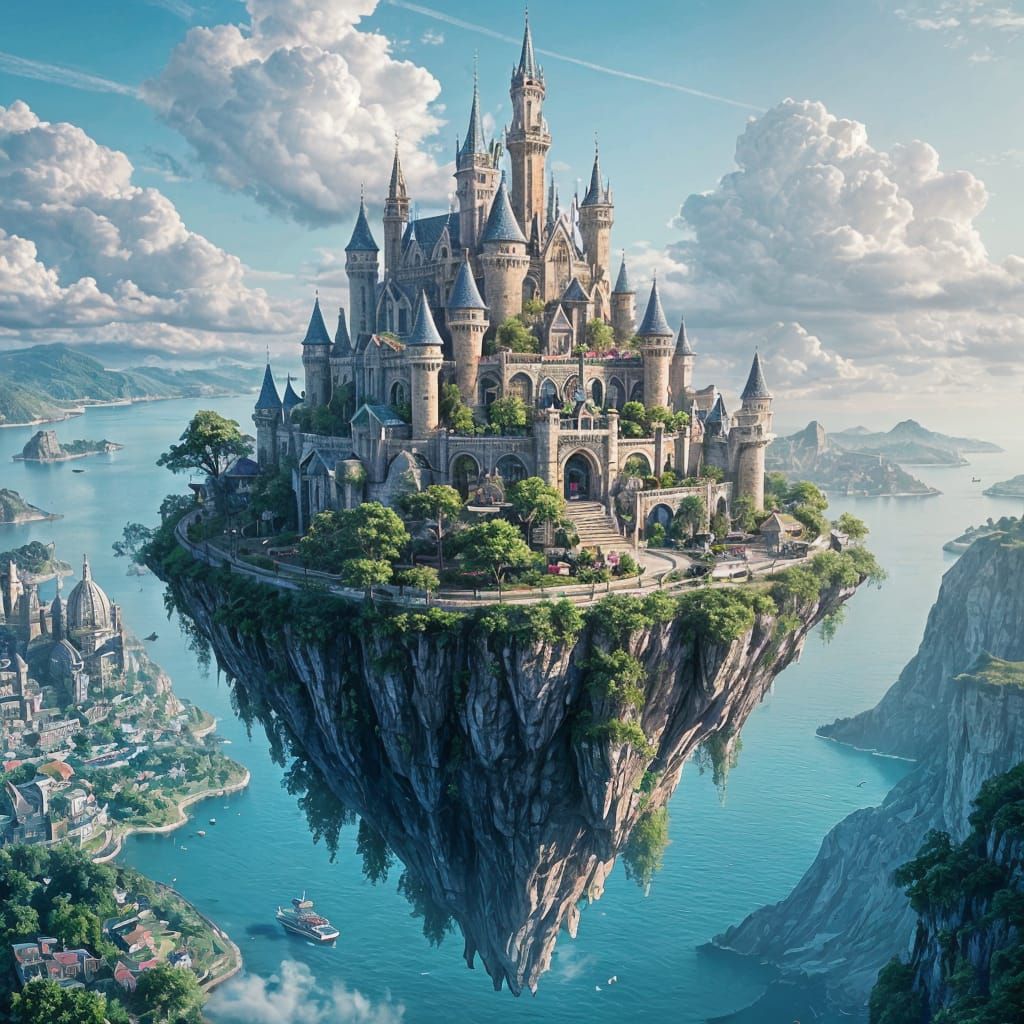 Enchanted Metropolis Sails Across the Skies