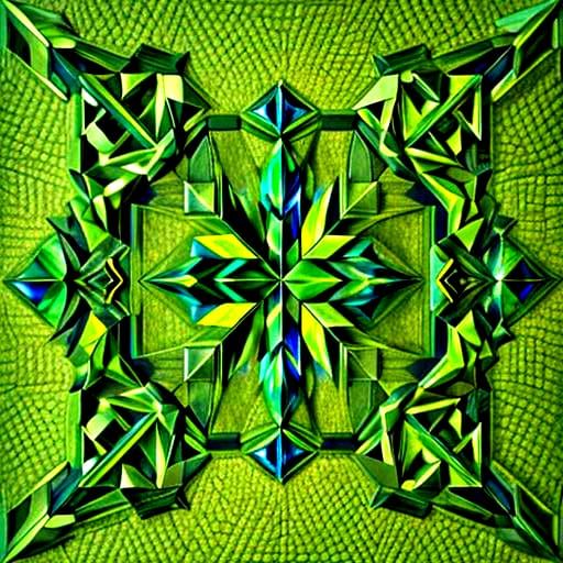 Abstract Geometric Composition with Angular Shapes