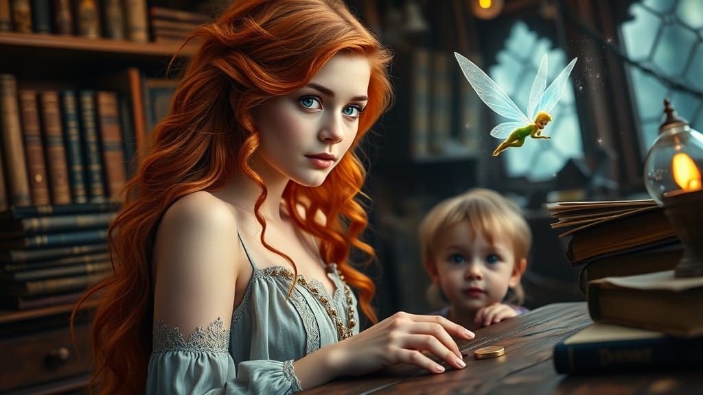 Ginger Goddess Conjures Tinker Bell in Whimsical Enchanted R...