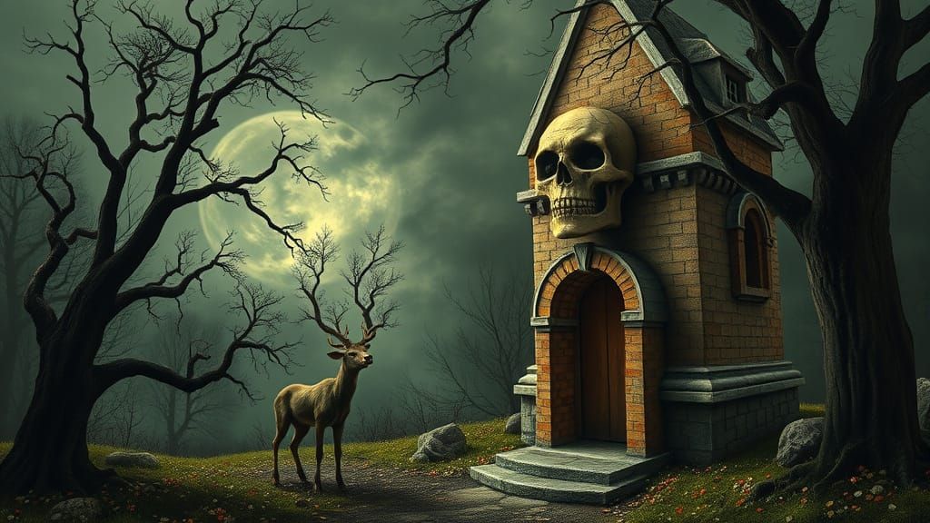 Jungian Horror Landscape in Deepdream Photorealism