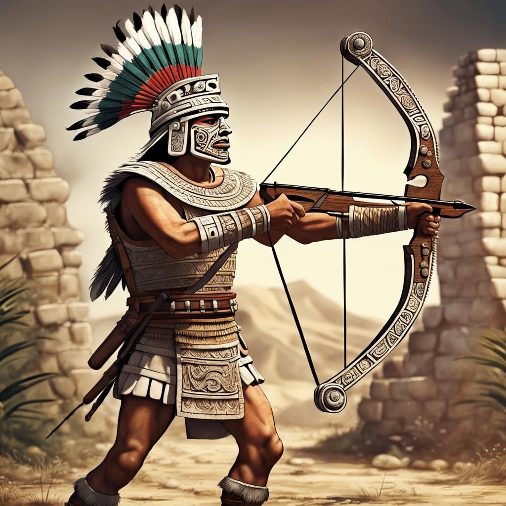 Aztec Warrior Crossbowman in Medieval Age
