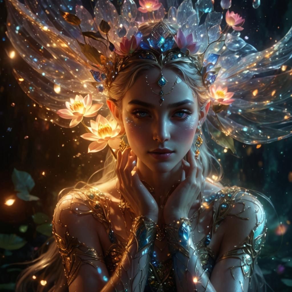 Lotus Elven Goddess of Beauty and Grace
