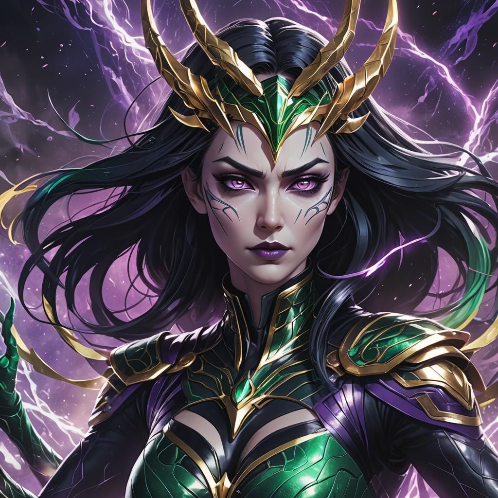 Anime Goddess of Death Unleashes Dark Magic