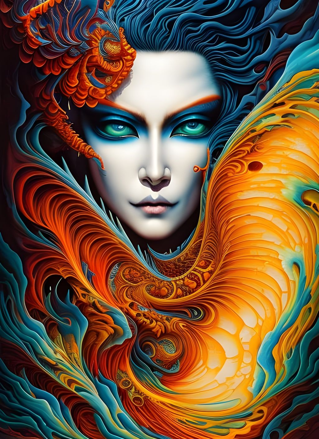 Kishimojin Fractal Breakdown by Junji Ito