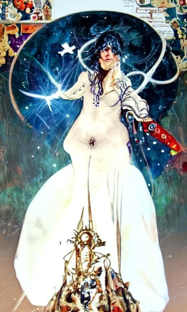 Cosmic Goddess as Tarot Star Card