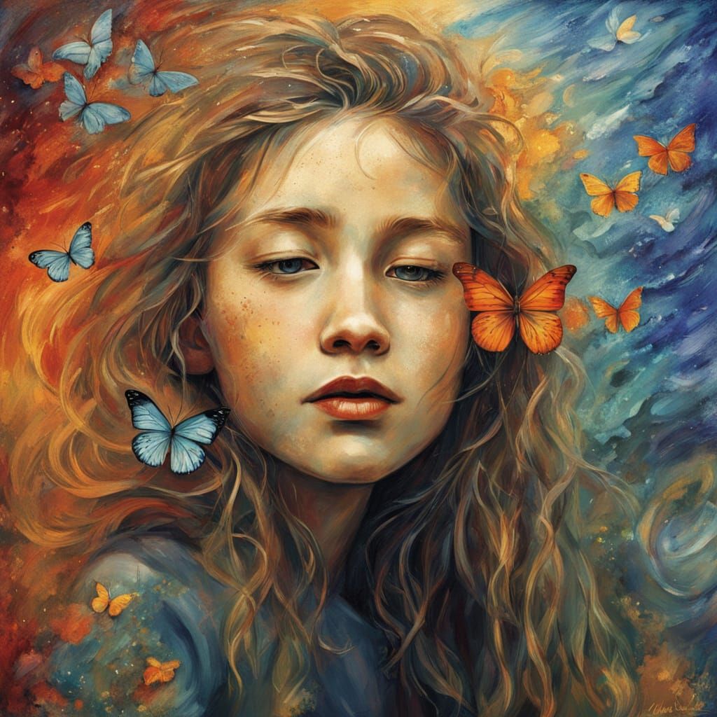 Cosmic Musings: A Dreamy Landscape of Celestial Reflections