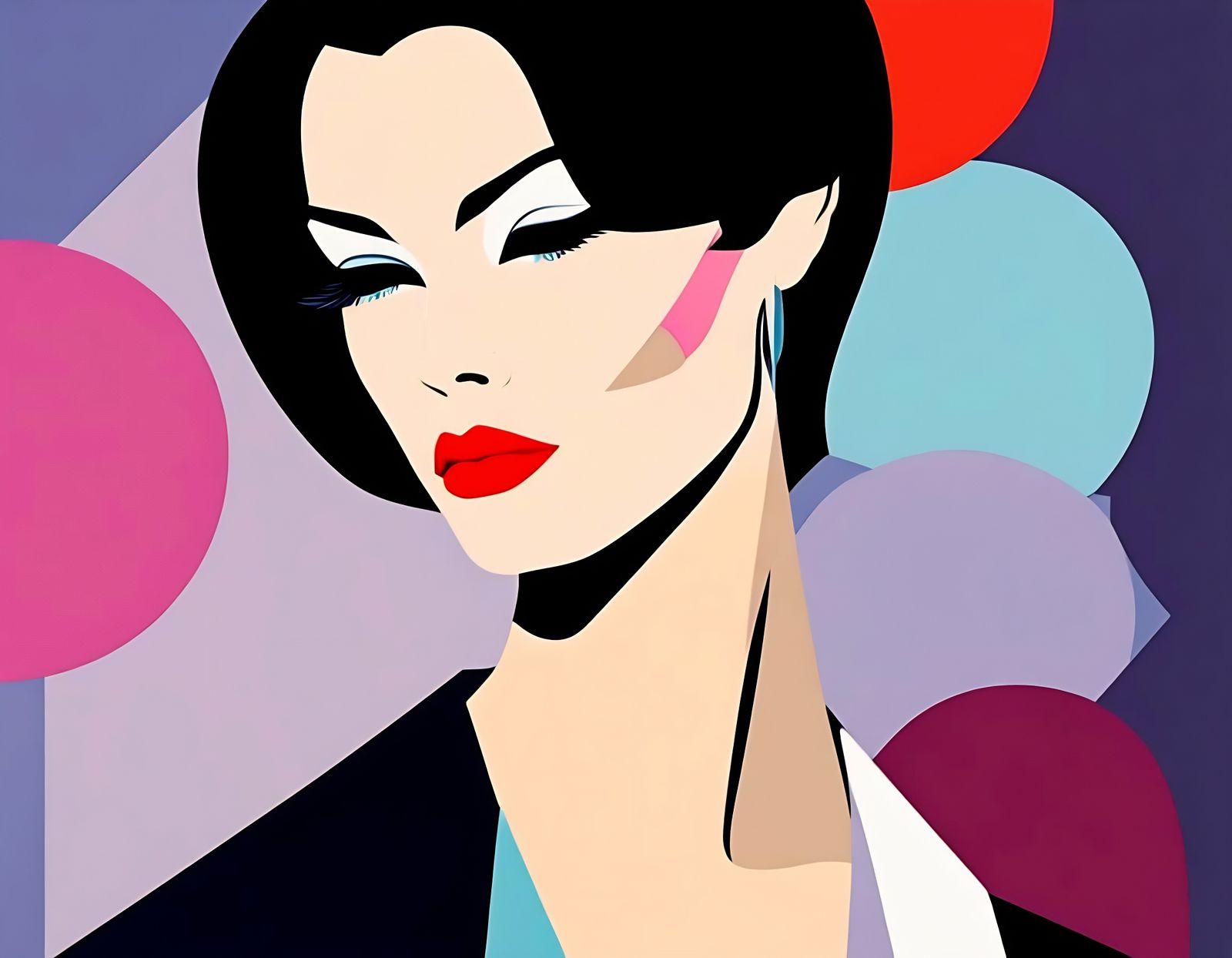 Sharp Portrait in Minimalist Style