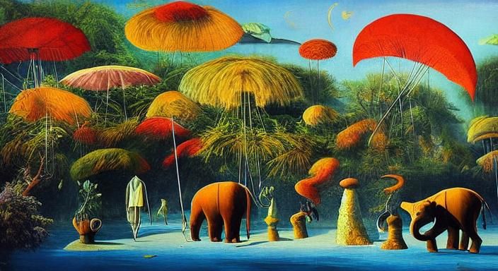 Surreal Beach Conference on Dr. Moreau's Island