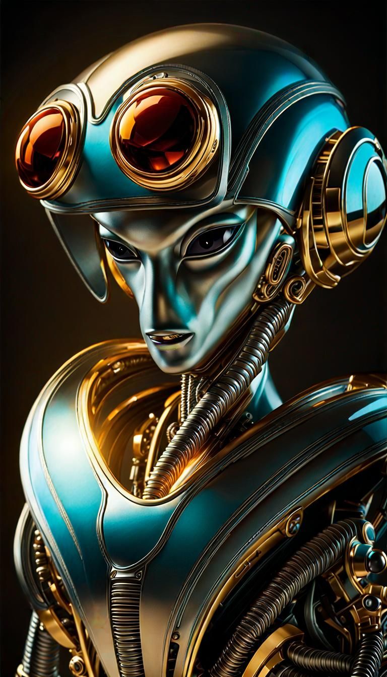 Alien Puppies in Giger and Bosch Photorealism