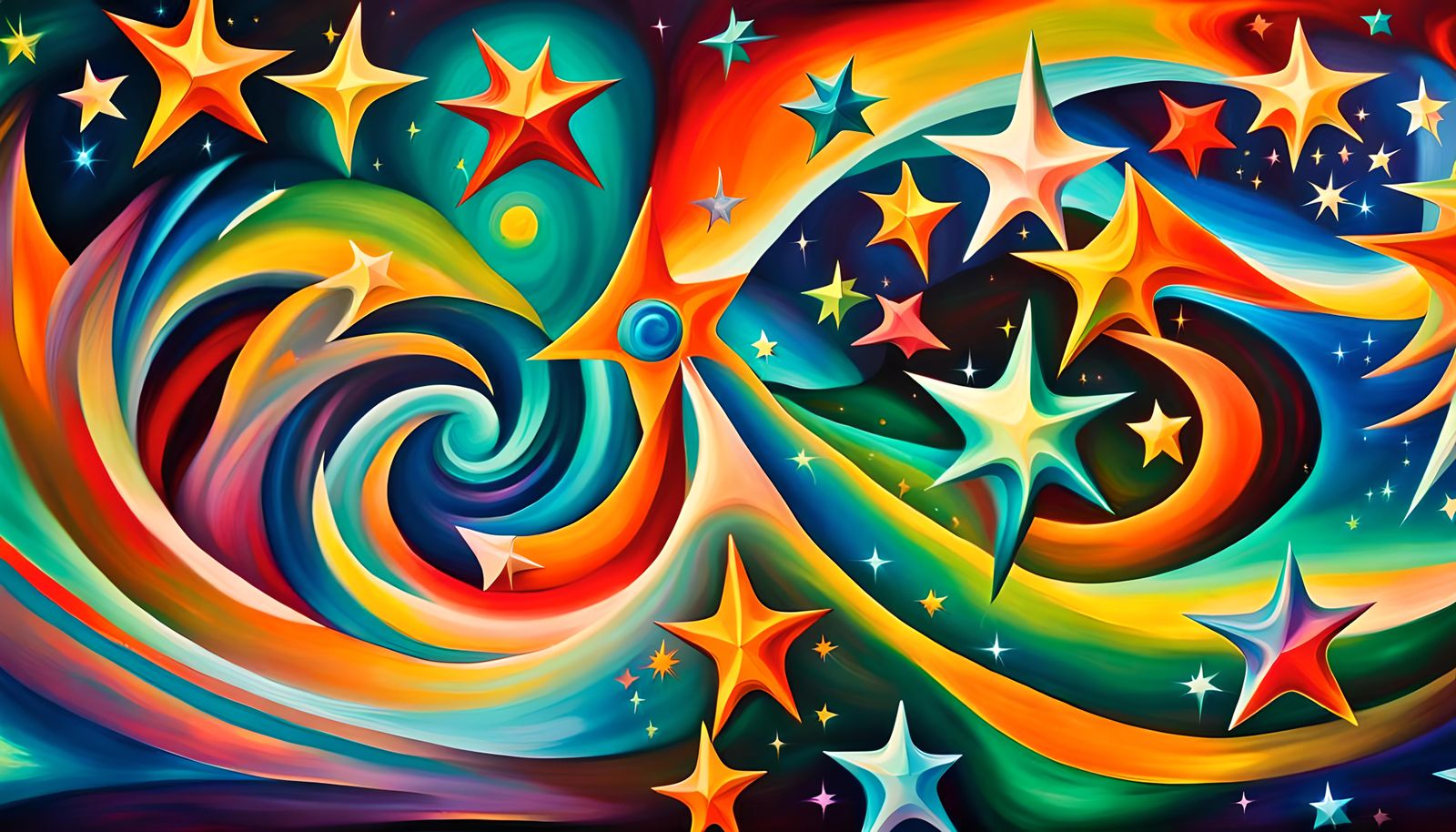 Swirling Stars in ElectroMagnetic Plasma Maelstrom: Impasto ...