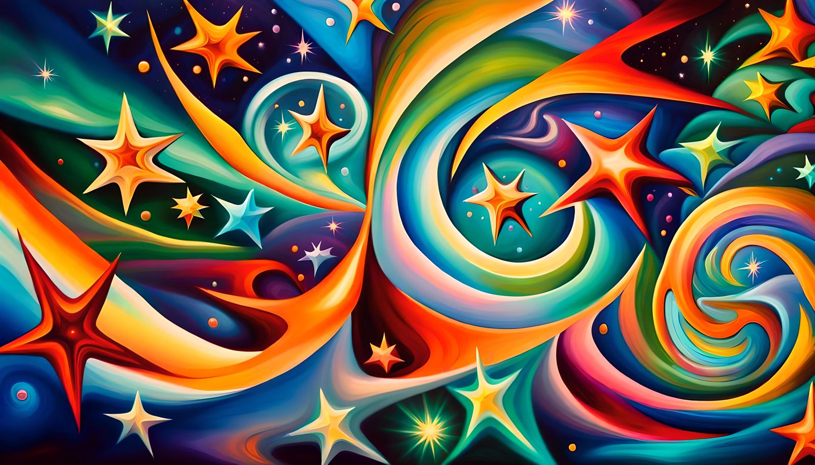 Swirling Stars in Electromagnetic Plasma Maelstrom: Impasto ...