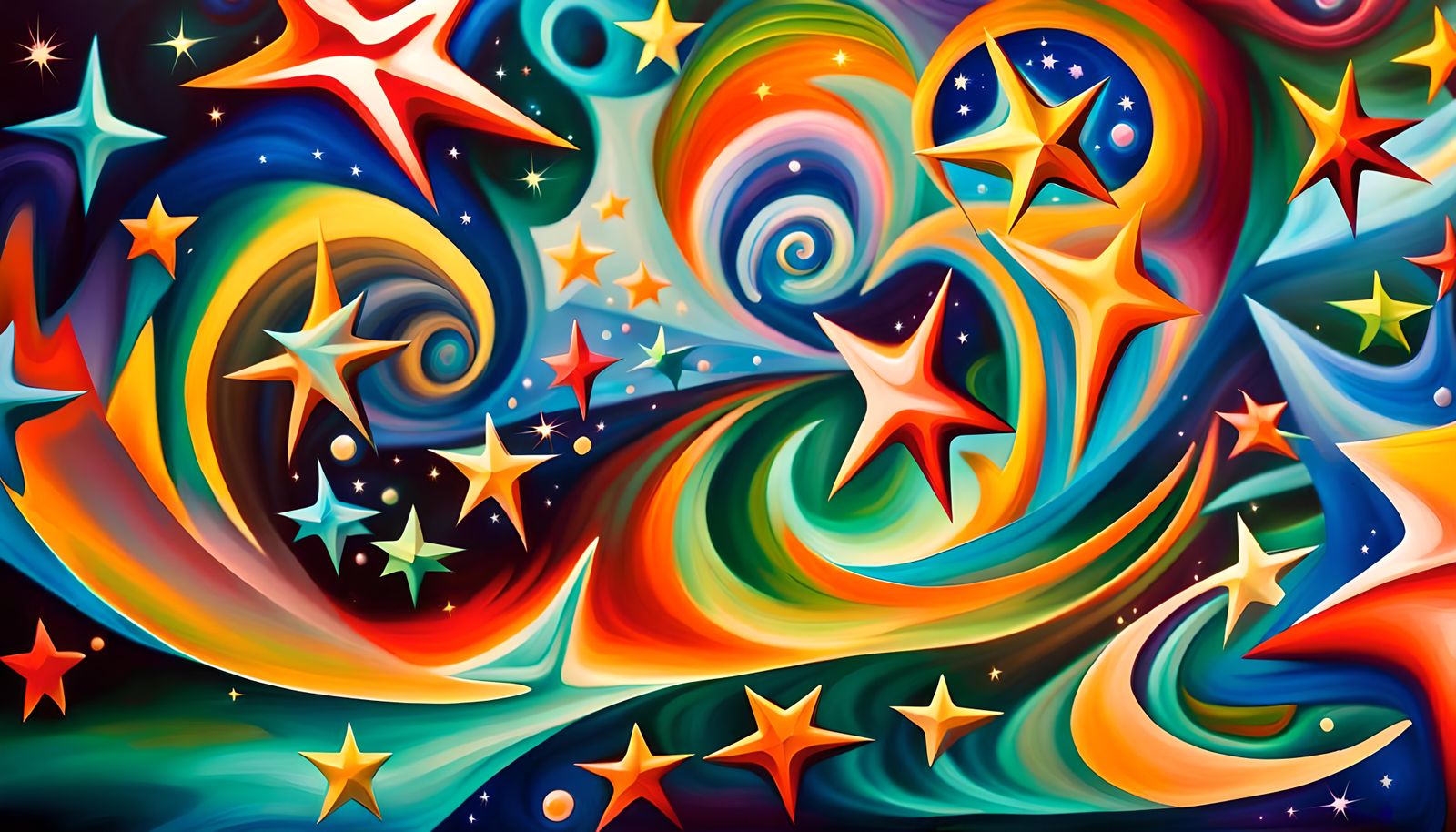 Vivid Newborn Stars in Electromagnetic Plasma Maelstrom