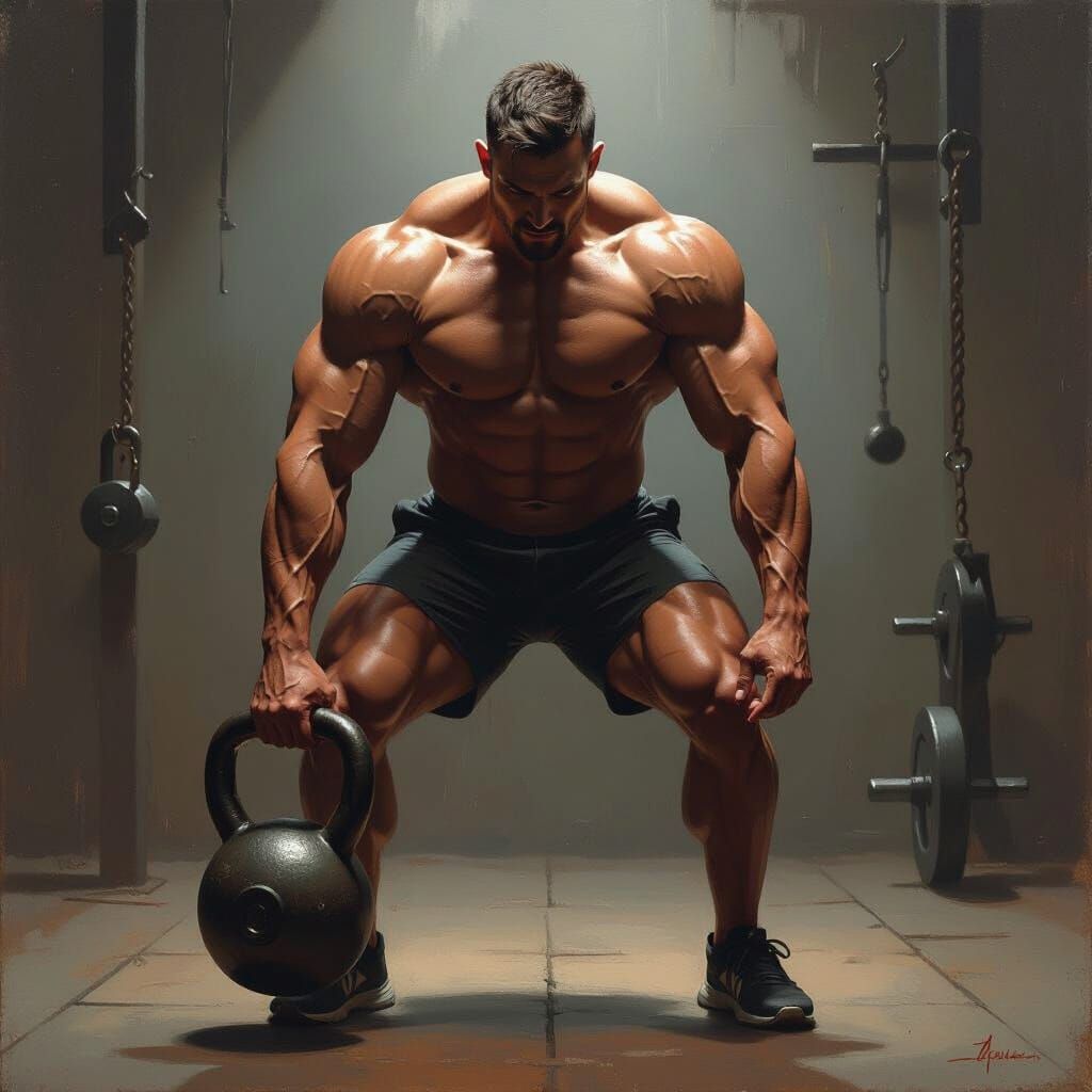 Dramatic Skinless Figure Exercises in Oil Painting Style