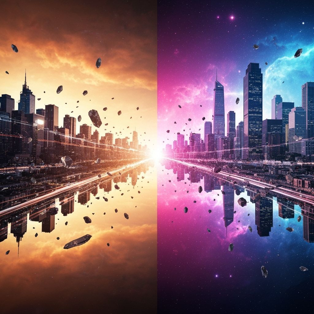 Worlds Collide: Medieval Castle Meets Cybercity