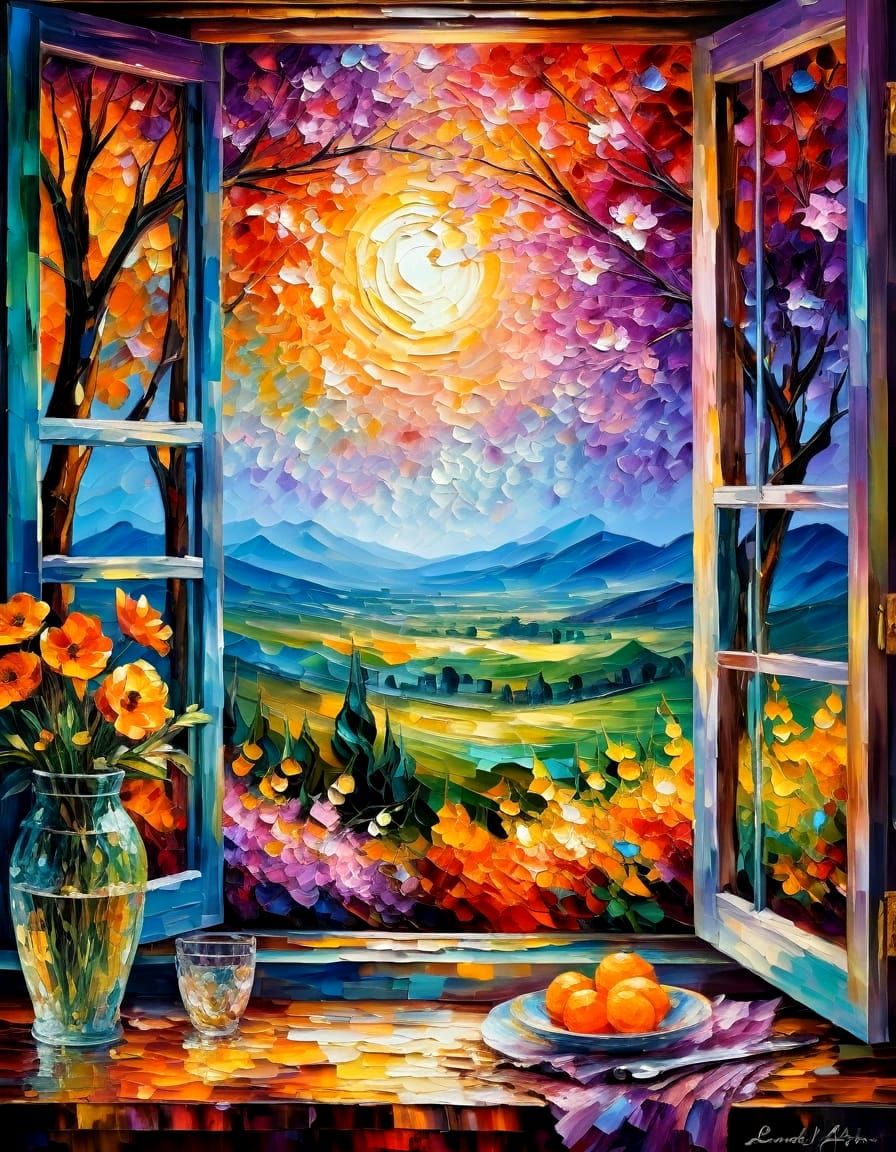 Surreal Spring Window to an Iridescent Paradise