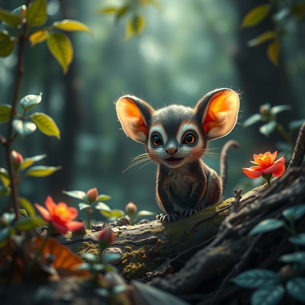 Forest Creature, Digital Painting in Fantasy Style