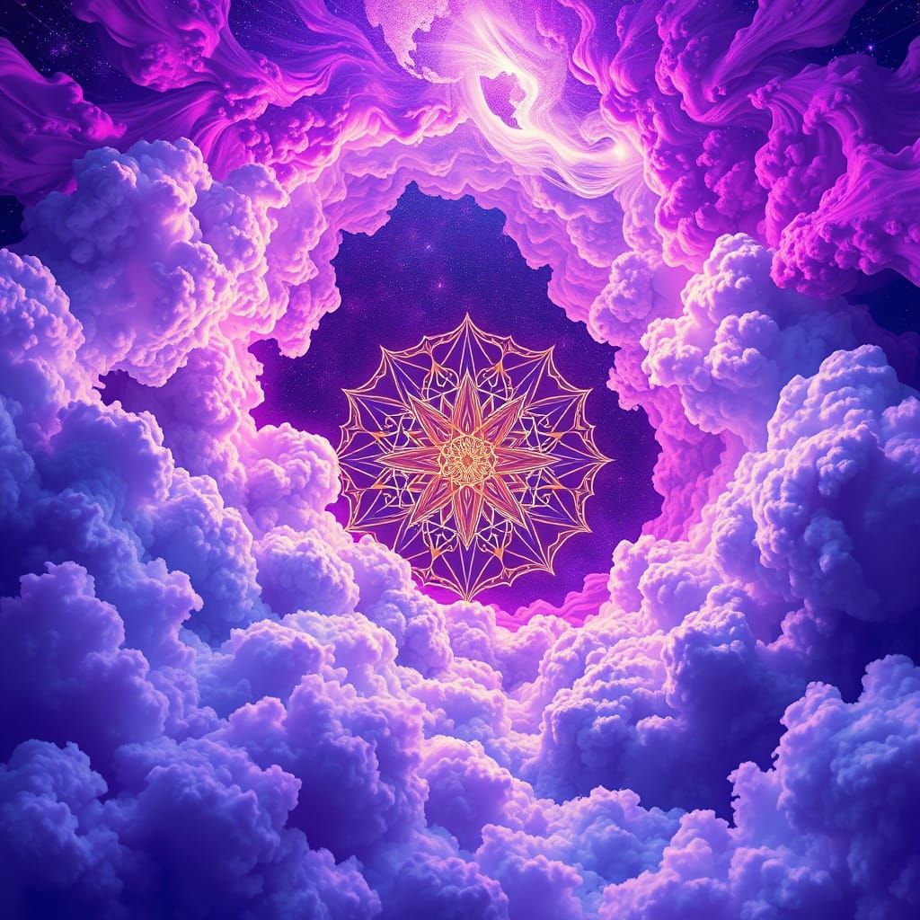 Ethereal Dreamscape in Vibrant, Surreal Colors