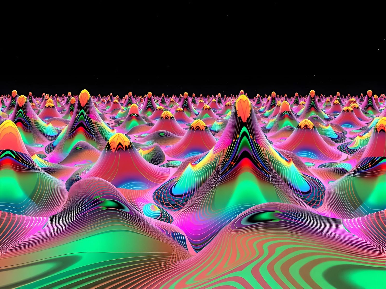 Fractured Quantum Landscape in Vibrant Tessellations