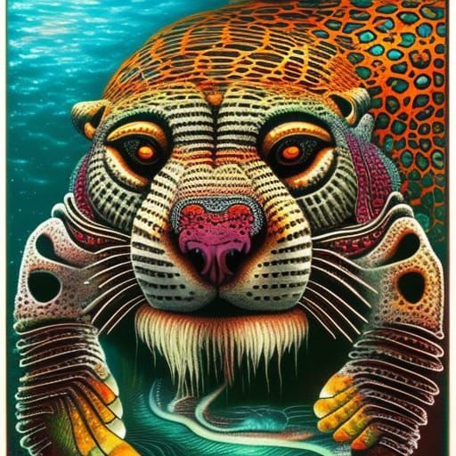 underwater balam god jaguar