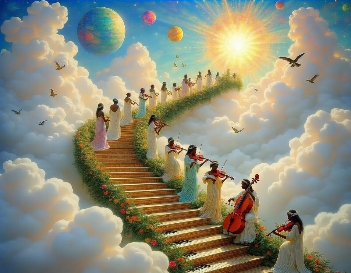 Ethereal Key Staircase to Caribbean Garden of Eden