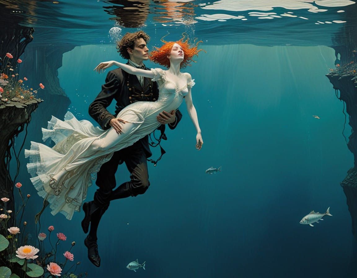 Whimsical Underwater World in Dreamlike Style