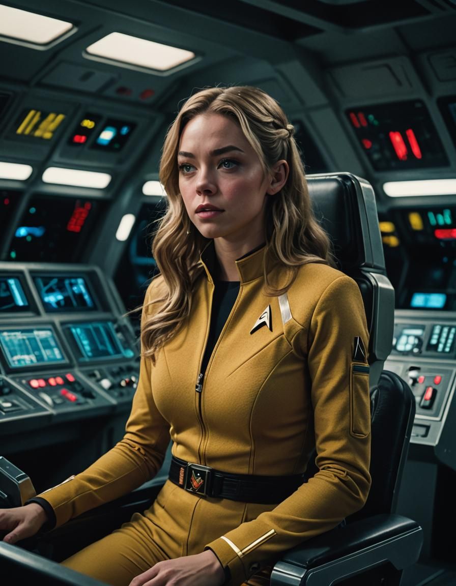 Sydney Sweeney as a Starfleet captain