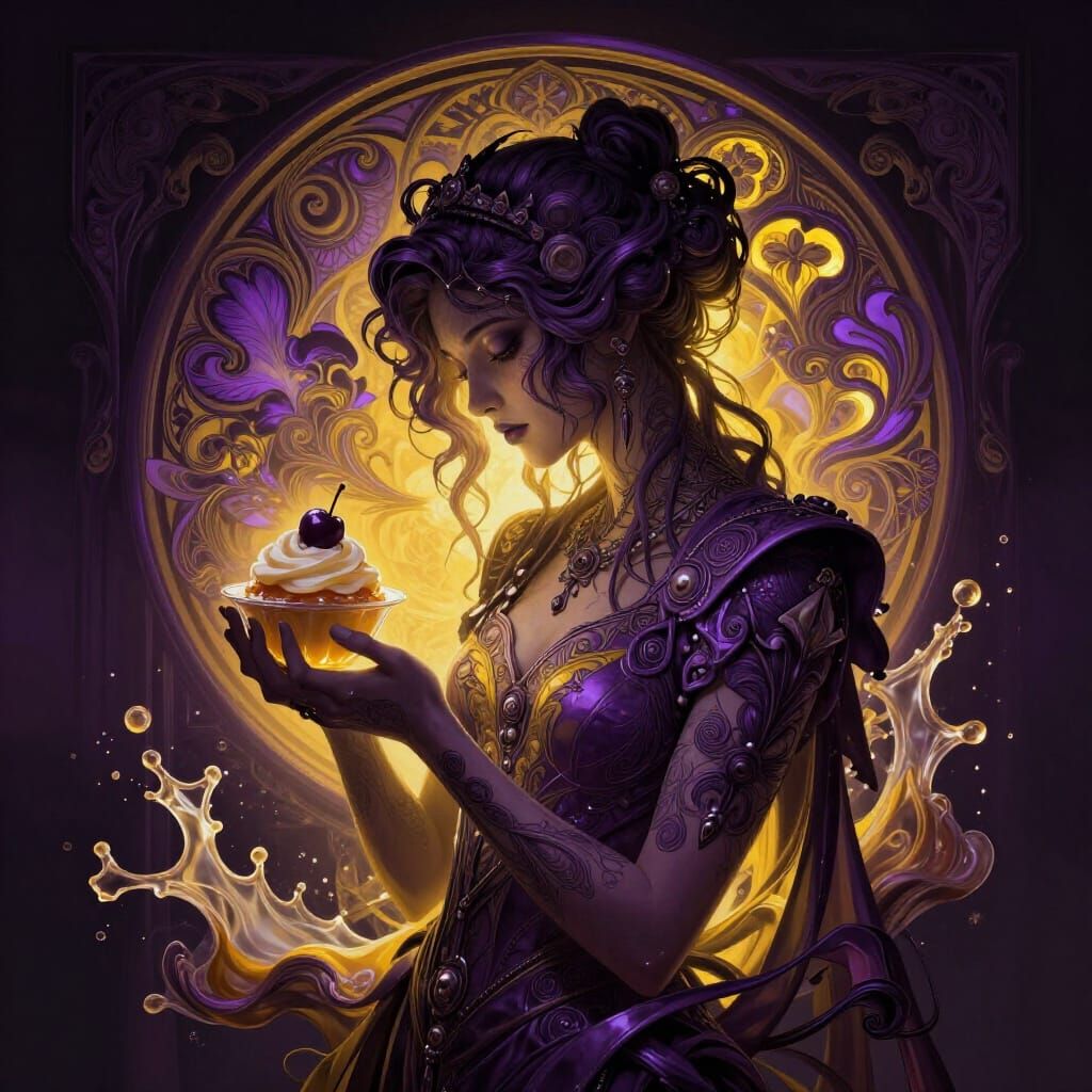 Dark Fantasy Dessert Inspired by Mirror-Touch Synesthesia