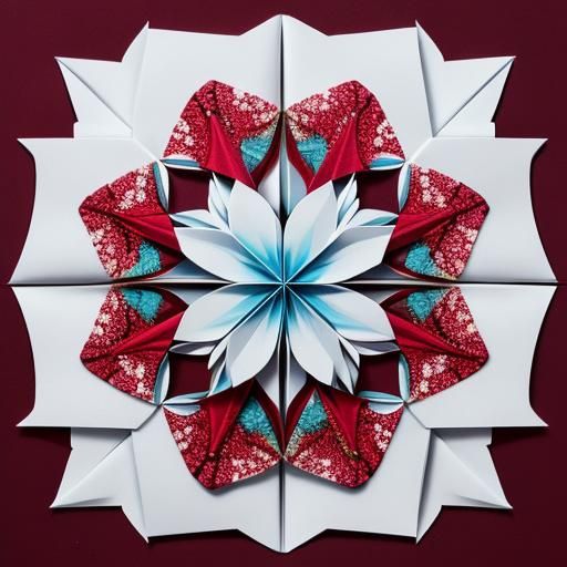 Broken Heart Origami Papercraft in 8K