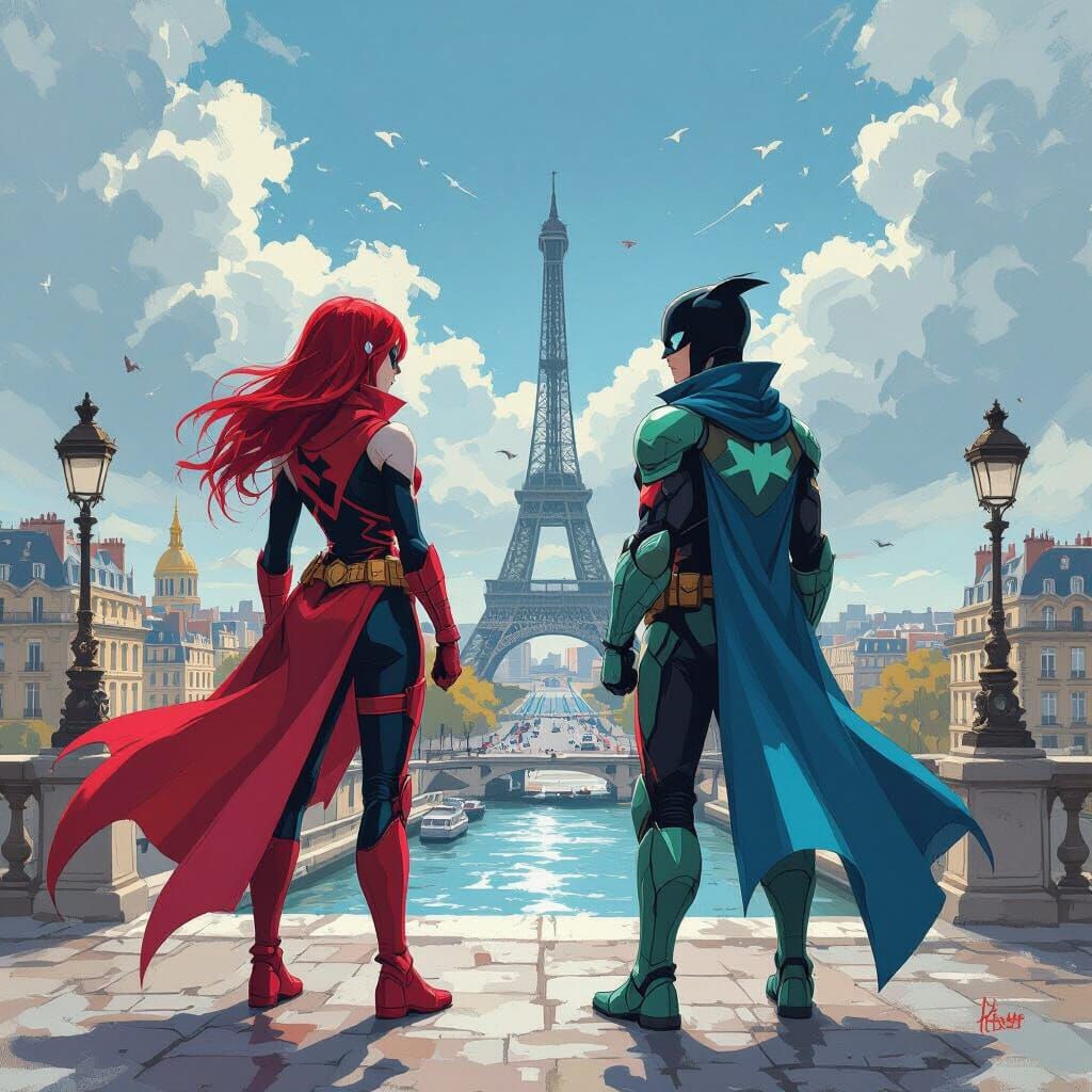 Rena Rouge and Carapace: Parisian Heroes