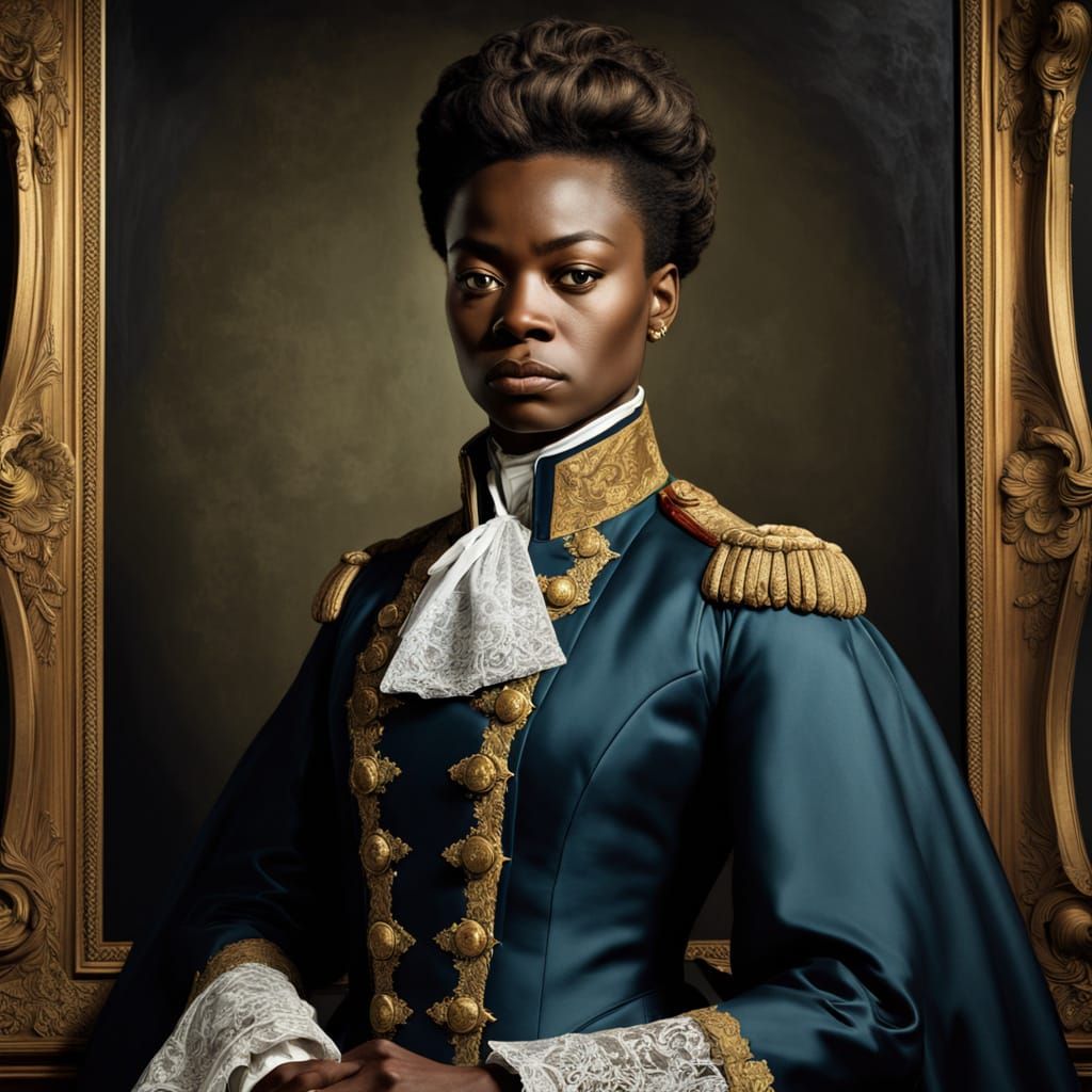 Captain Marvel in Regency Era Attire, Daguerreotype Style