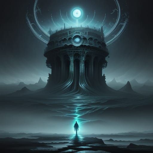 Ethereal Landscape Unfolds at Edge of Existence