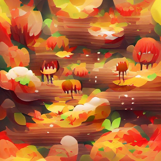 Vibrant Autumn Forest Landscape
