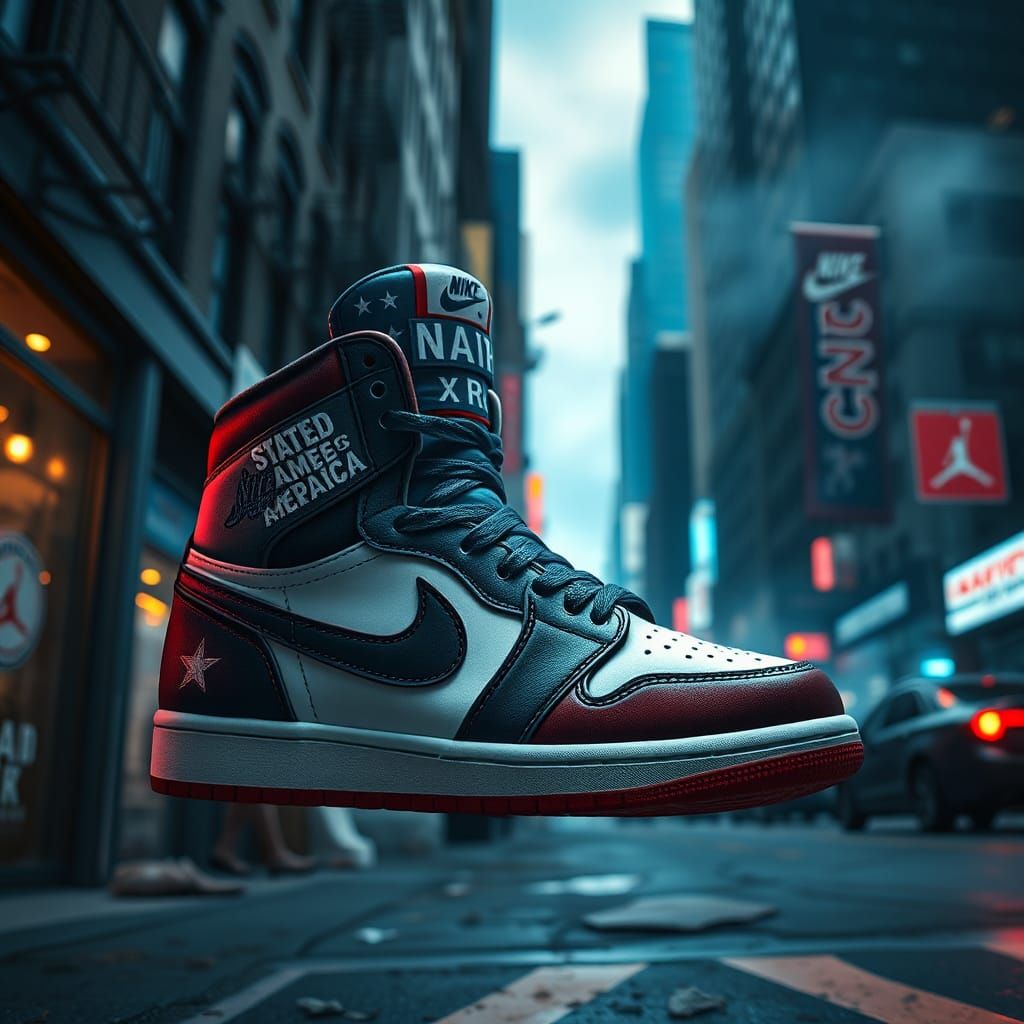 Nike Jordan 1 USA Edition on NYC Street