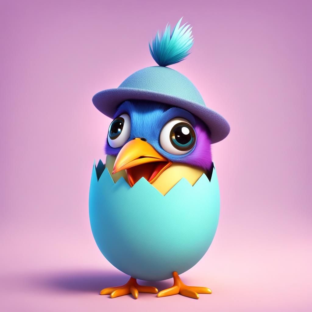 dopey baby bird, Googly Eyes