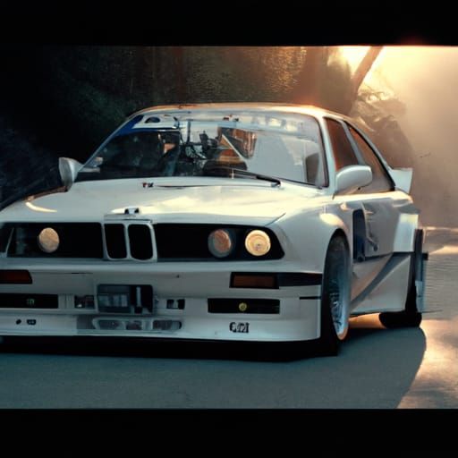 BMW 316 Le Mans Racing Spec in Film Style