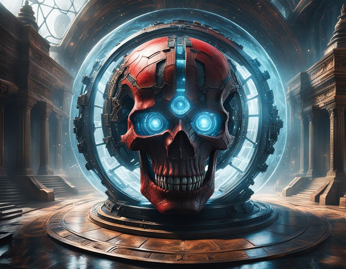 Tesseract Opens Wormhole: Detailed Fantasy Concept Art