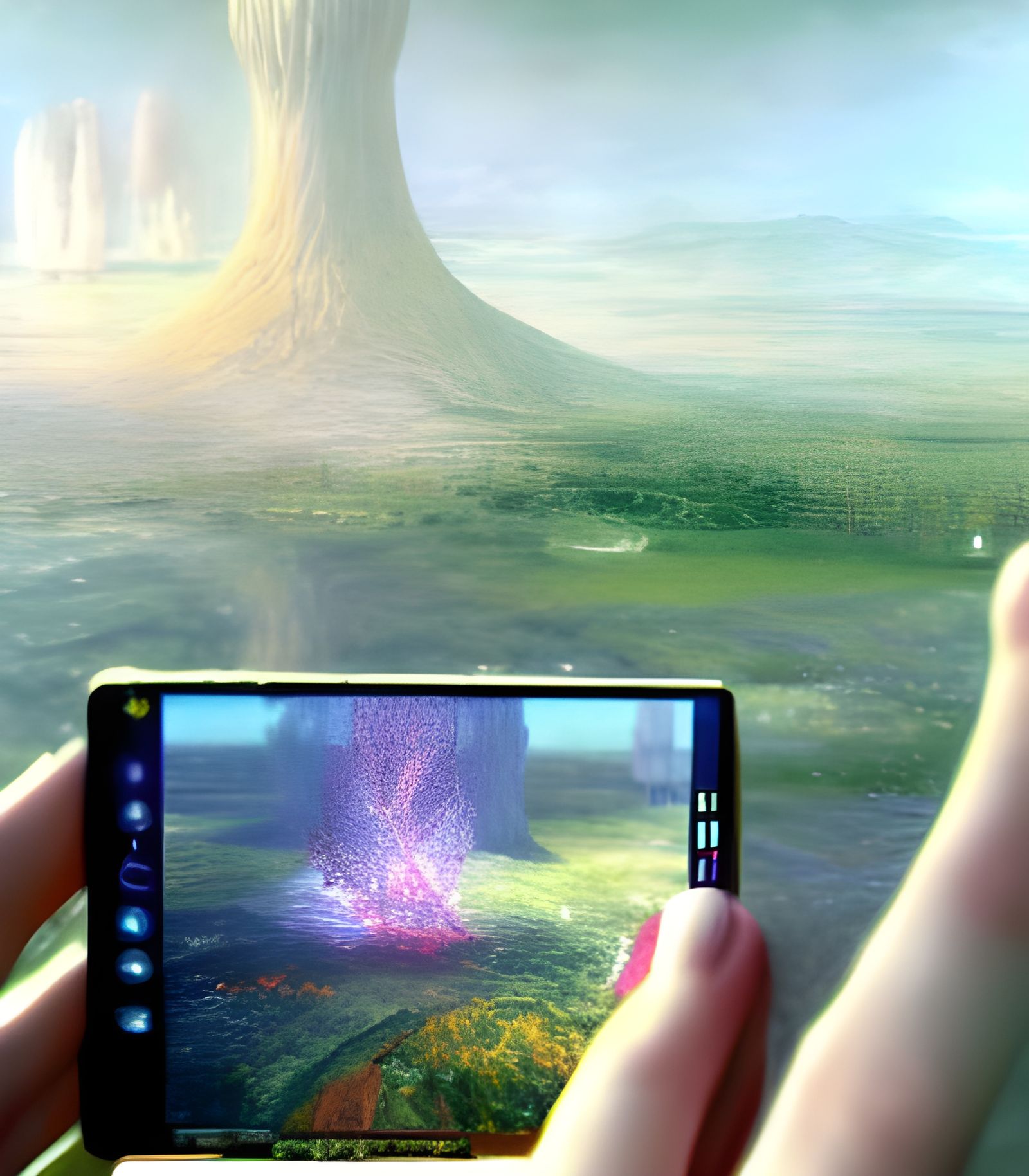 Erupting Pond in Biopunk Style by Alexander Jansson