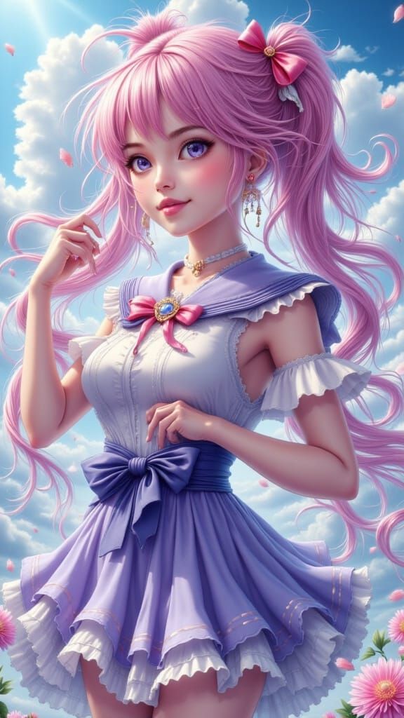 Kanako in Sailor Fuku with Twin Tails