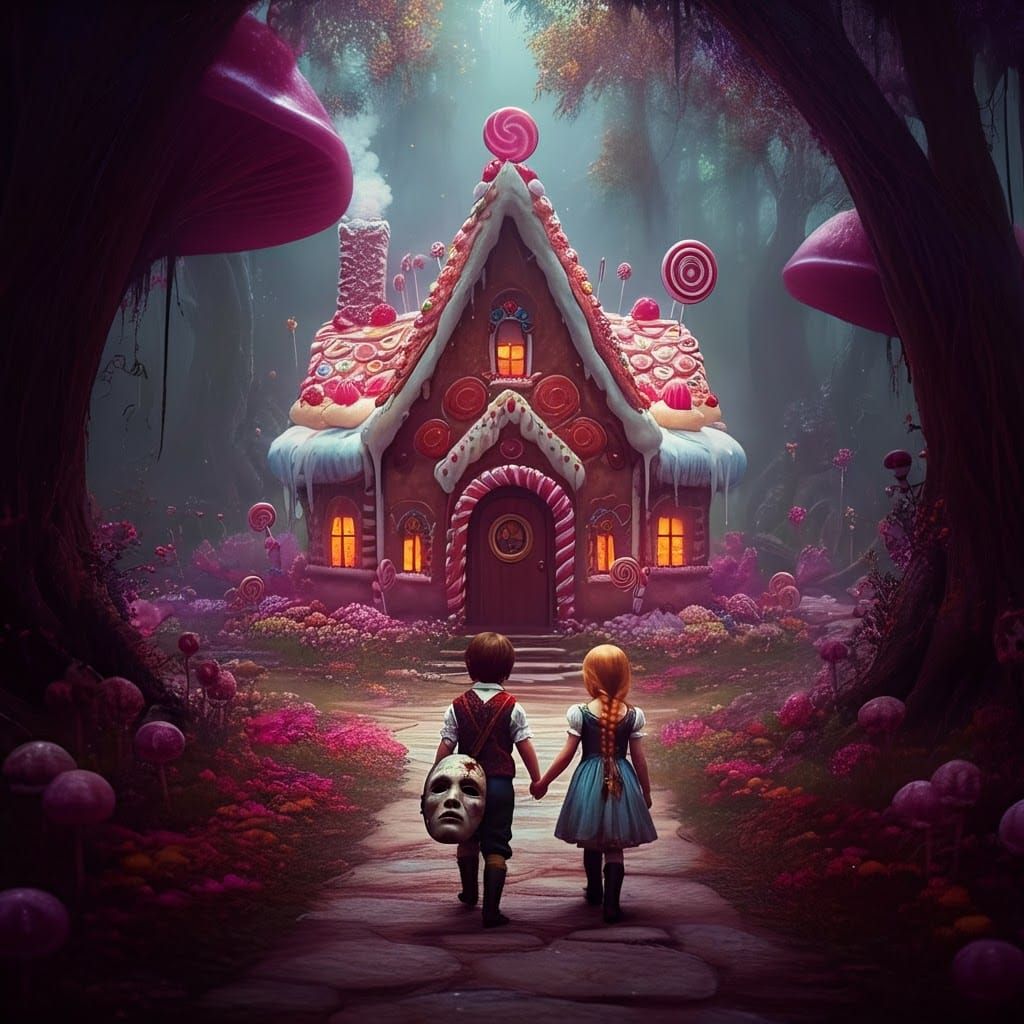 Hansel and Gretel's Dark Secret in a Candy Forest