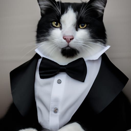 Handsome Cat in Tuxedo