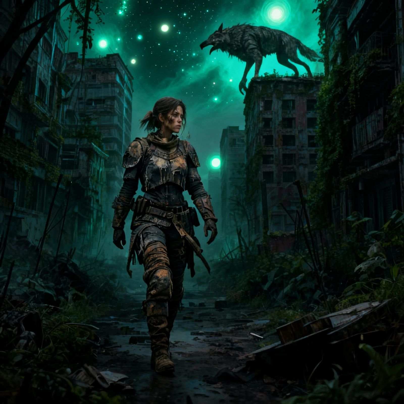 Gritty Soldier Girl with Fetching Expression