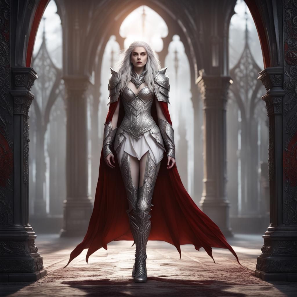 Epic Elf Vampire in Ring Mail Armor