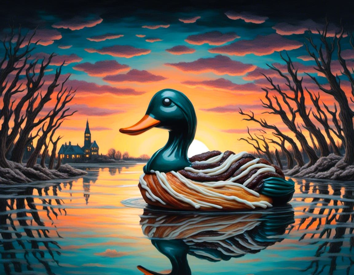 AI Duck Image Generated from Simple Prompt