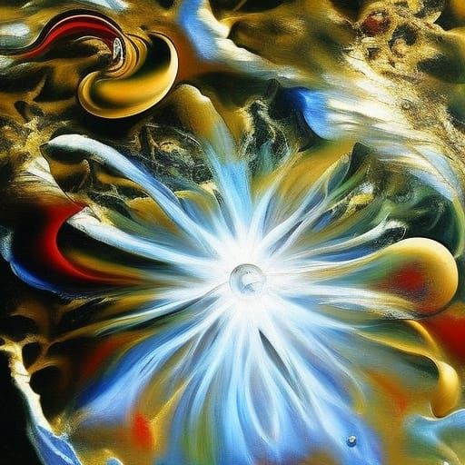 Lalique Glass and Jewels in Hyperrealistic Abstract Art