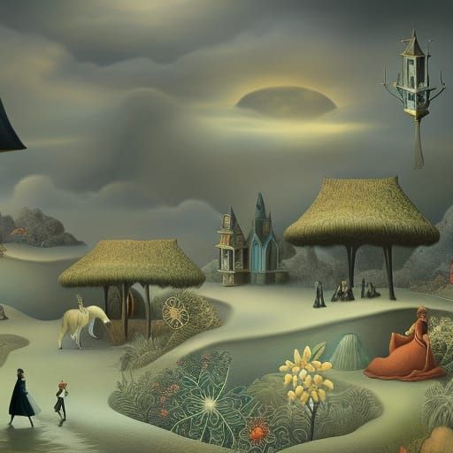 Surreal Storybook Dreamscape in 3D Animation