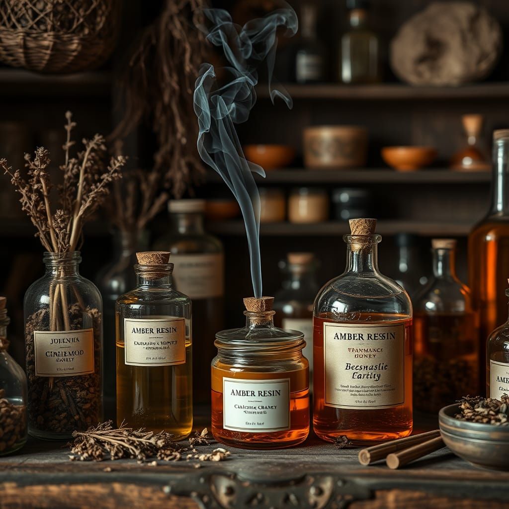 Apothecary Scents: Hyperrealistic Sensory Portrait